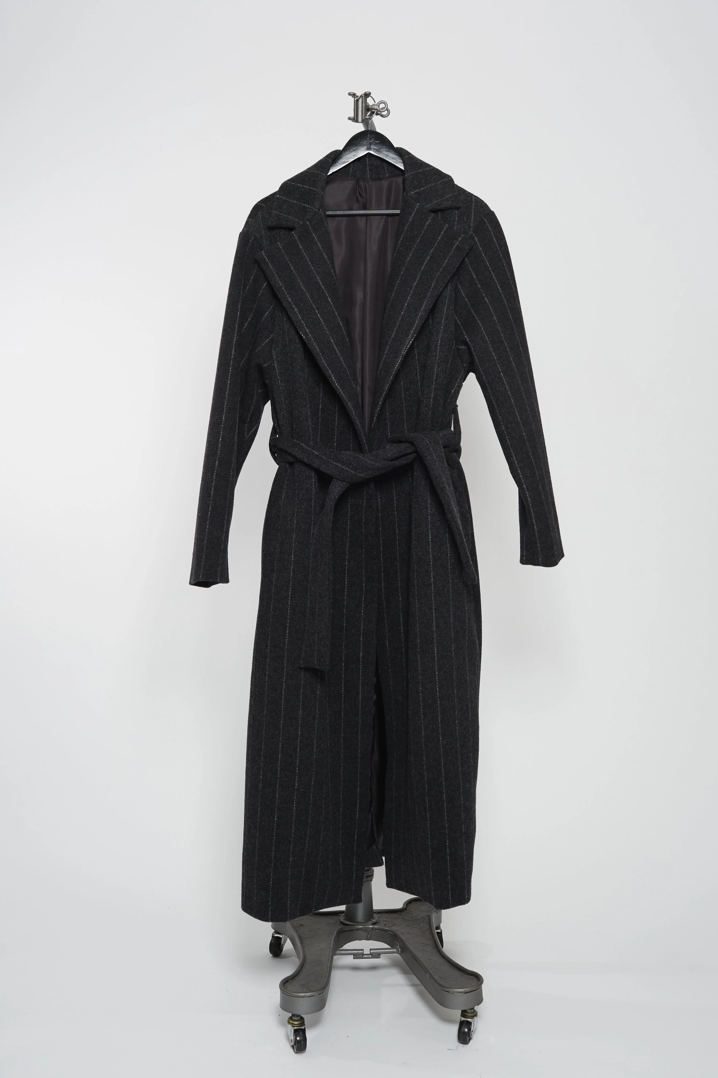 Charcoal Pinstripe Coat — William Frederick